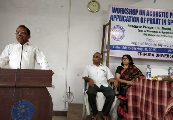 Workshop on Acoustic Phonetics and Speech Analysis through PRAAT at Tripura University